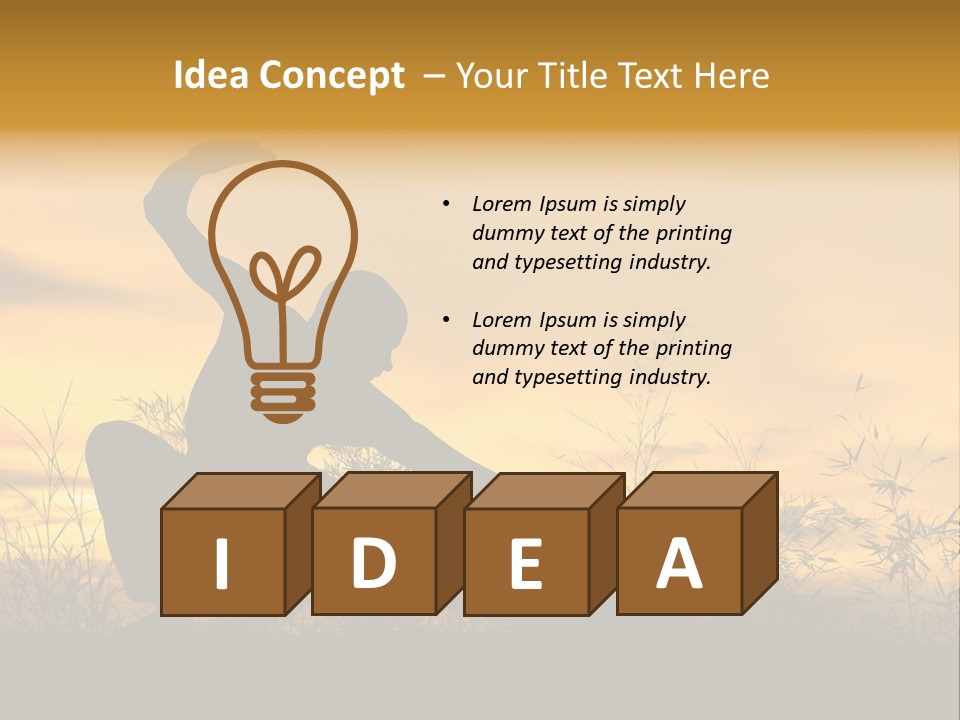 Sky Punch Man PowerPoint Template