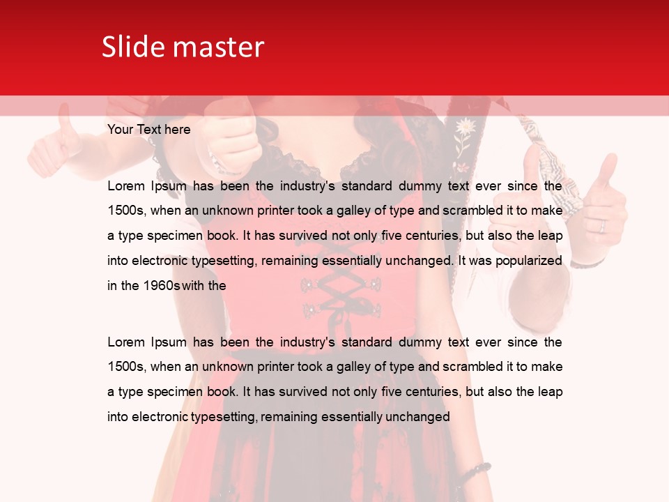 Hand Sign Symbol Bavaria PowerPoint Template