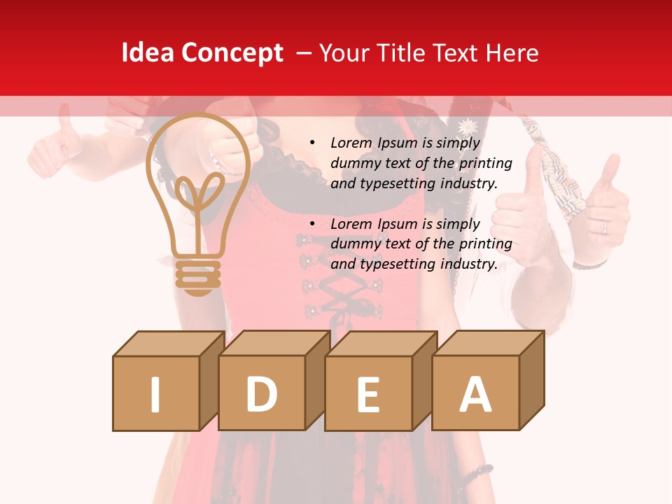 Hand Sign Symbol Bavaria PowerPoint Template