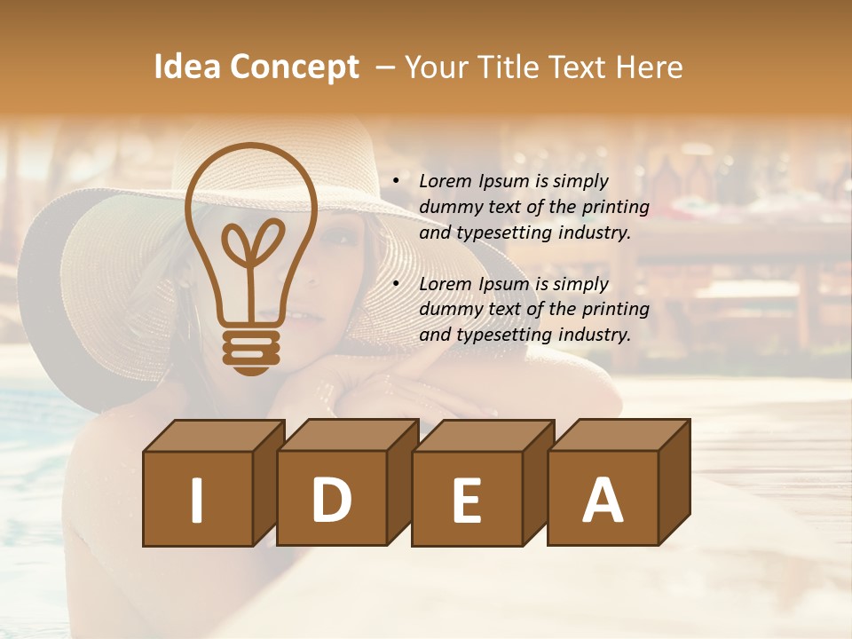 Emotions Honeymoon Baths PowerPoint Template