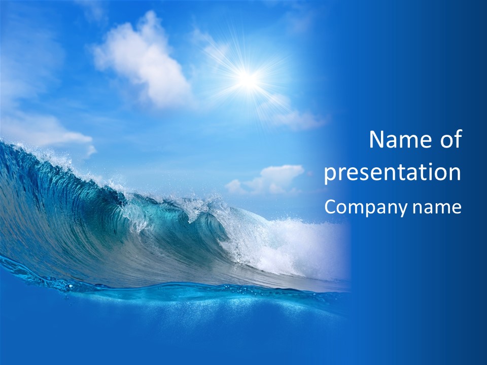 Beauty Adventure Sealife PowerPoint Template