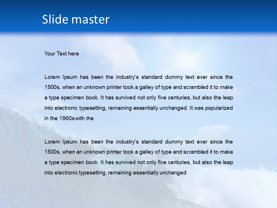 Beauty Adventure Sealife PowerPoint Template