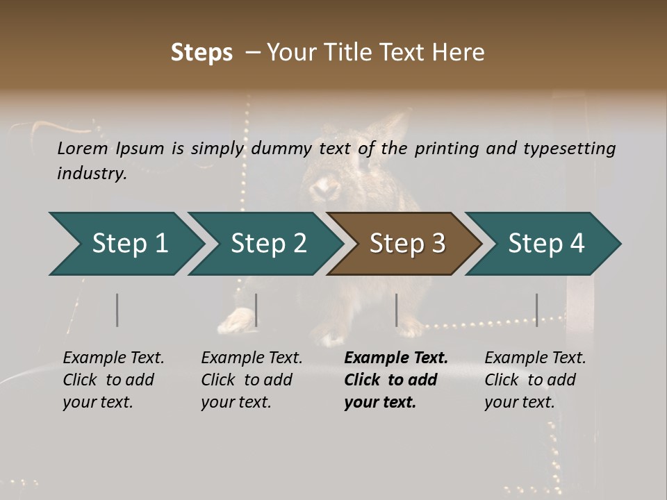 Wildlife Indoors Rabbit PowerPoint Template