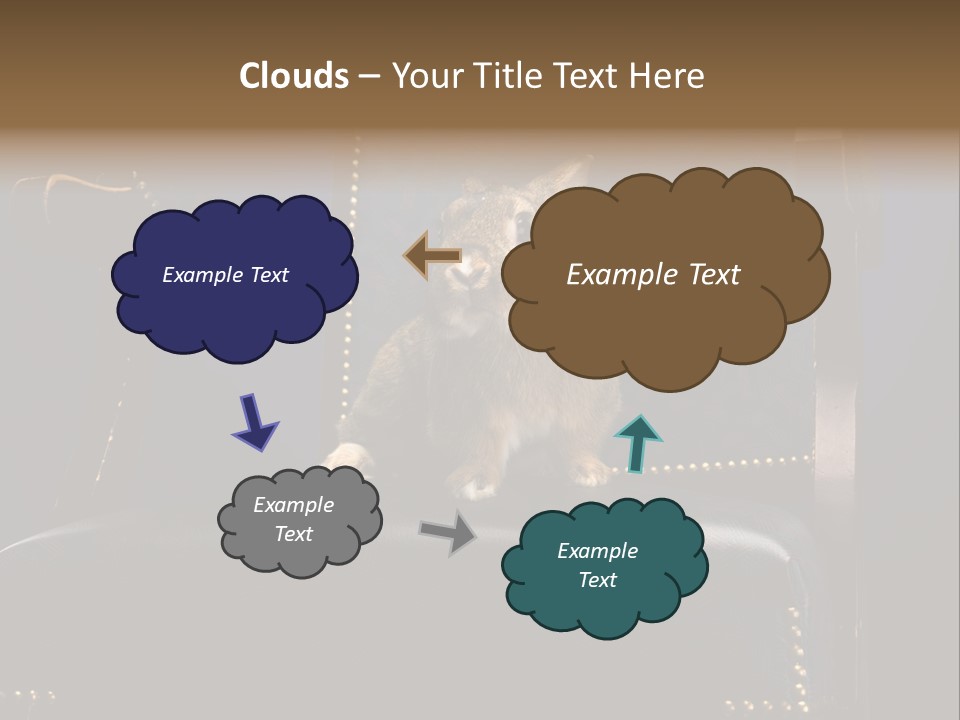 Wildlife Indoors Rabbit PowerPoint Template