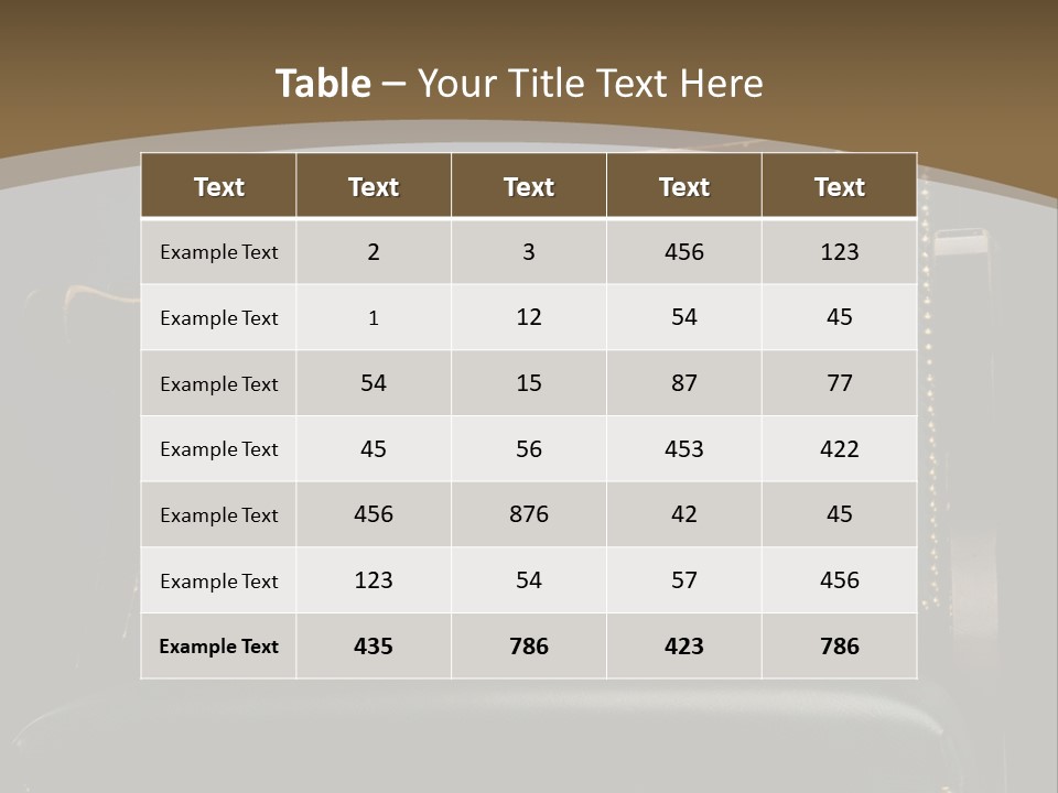 Indoors Tame Beautiful PowerPoint Template