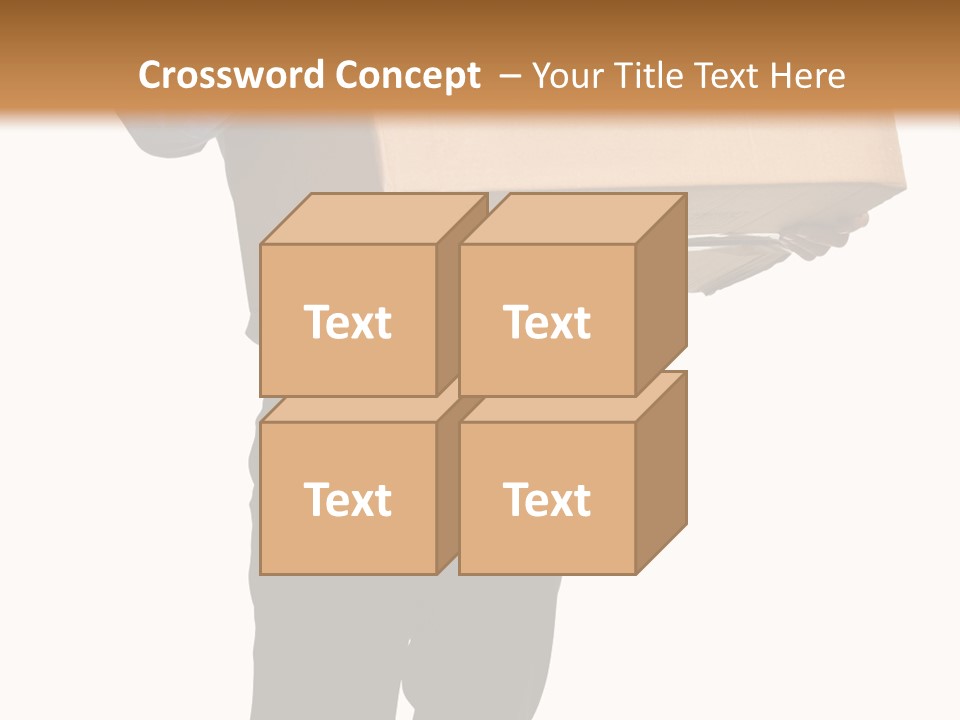 Isolated Fragile Holding PowerPoint Template
