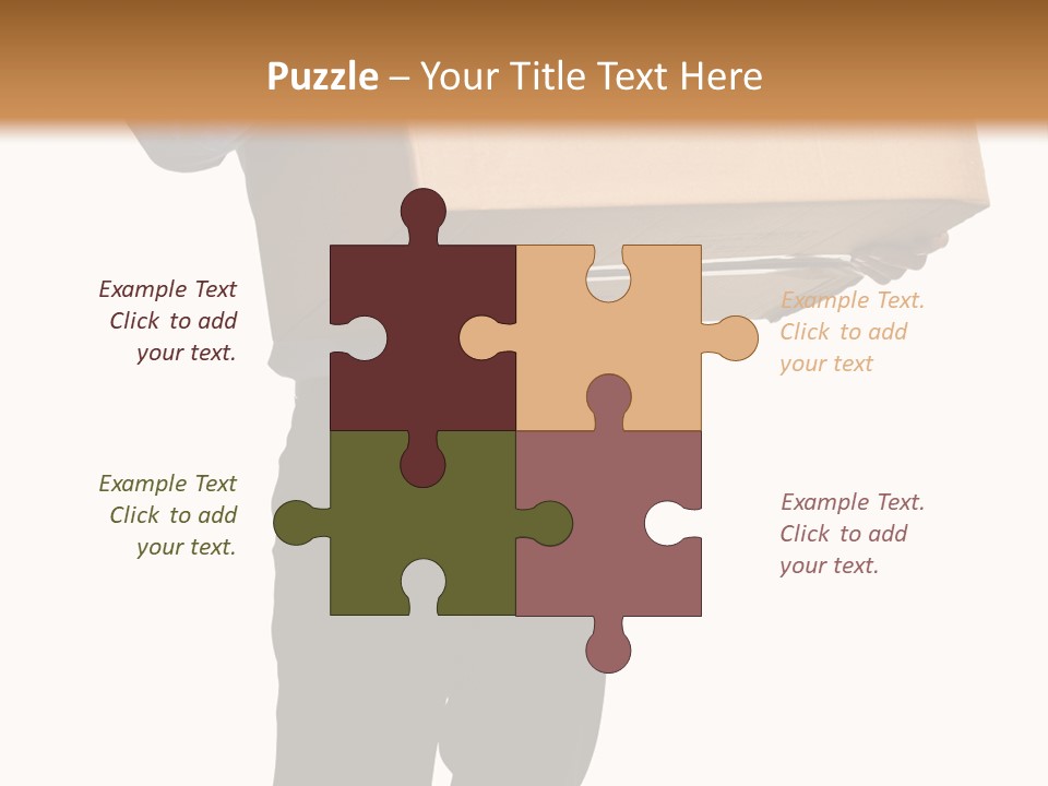 Isolated Fragile Holding PowerPoint Template