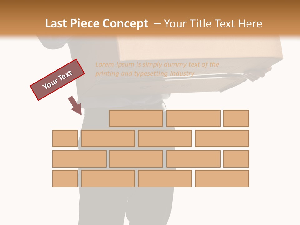 Isolated Fragile Holding PowerPoint Template