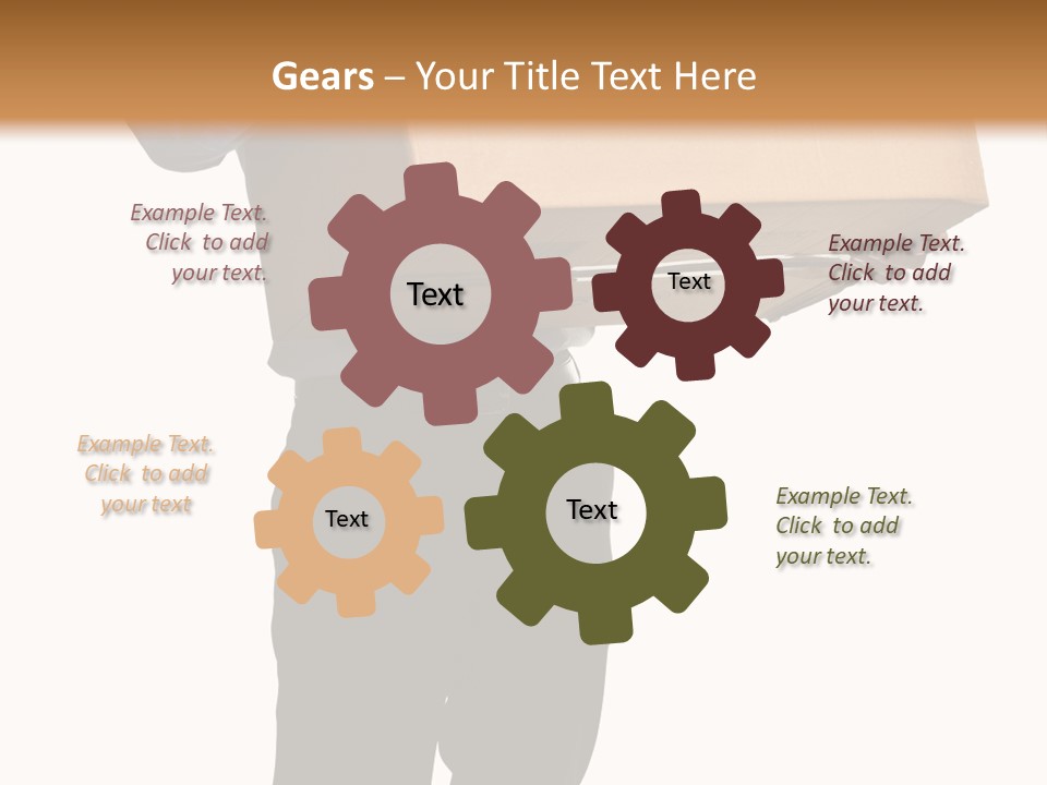 Isolated Fragile Holding PowerPoint Template