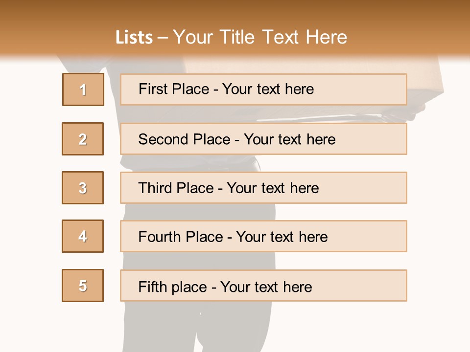 Isolated Fragile Holding PowerPoint Template
