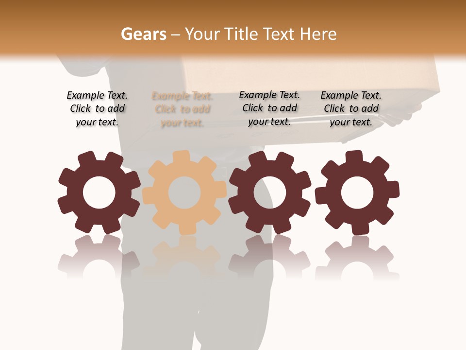 Isolated Fragile Holding PowerPoint Template