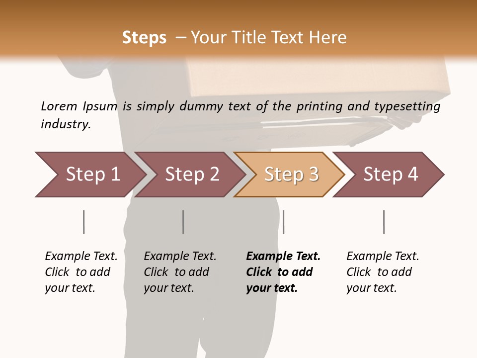 Isolated Fragile Holding PowerPoint Template