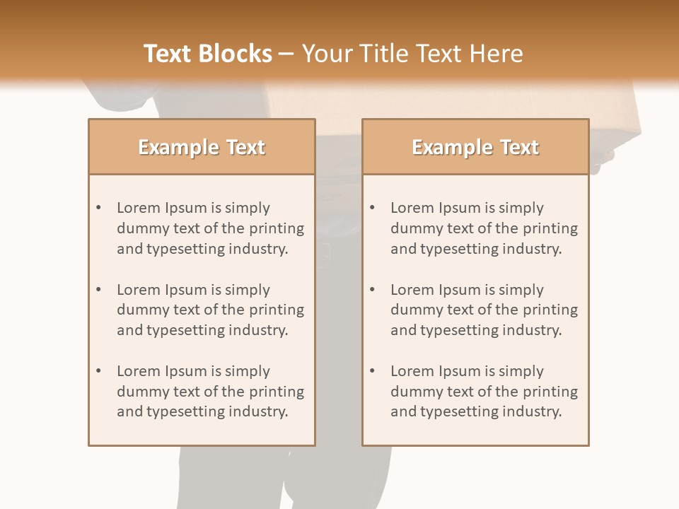 Isolated Fragile Holding PowerPoint Template