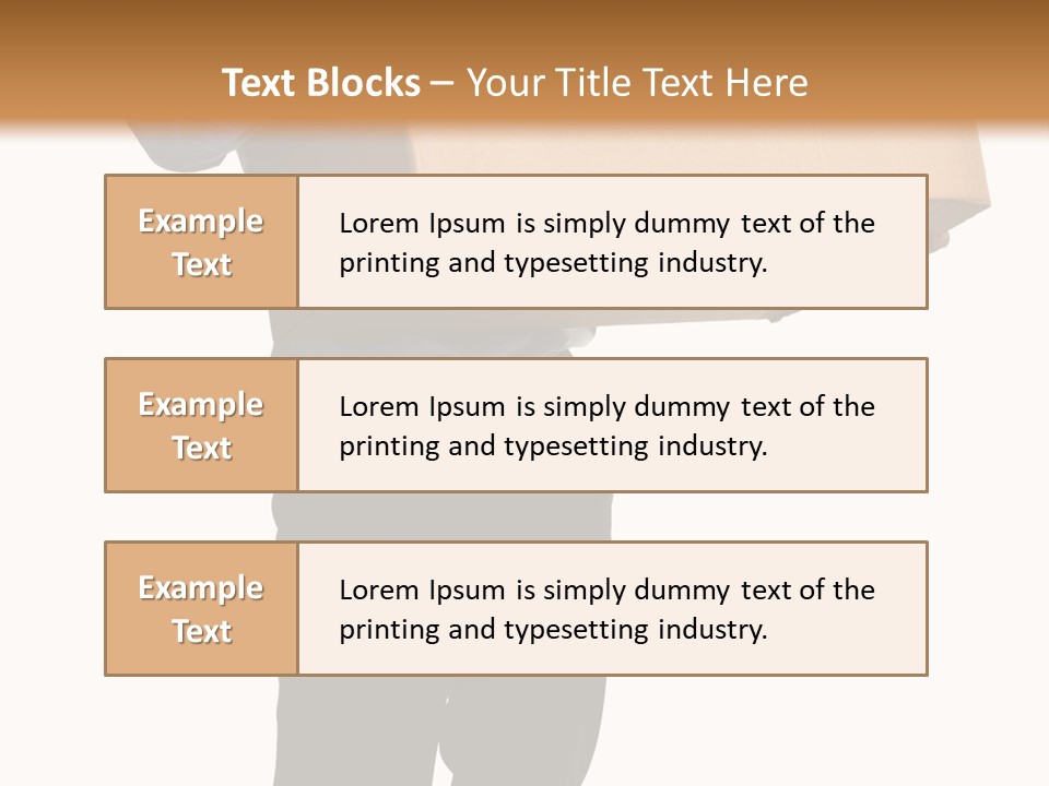 Isolated Fragile Holding PowerPoint Template
