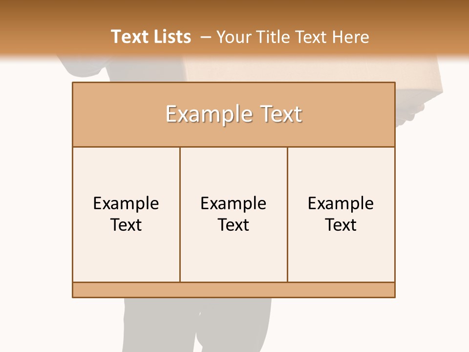 Isolated Fragile Holding PowerPoint Template