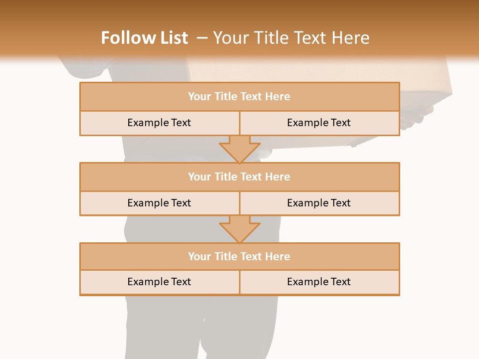Isolated Fragile Holding PowerPoint Template