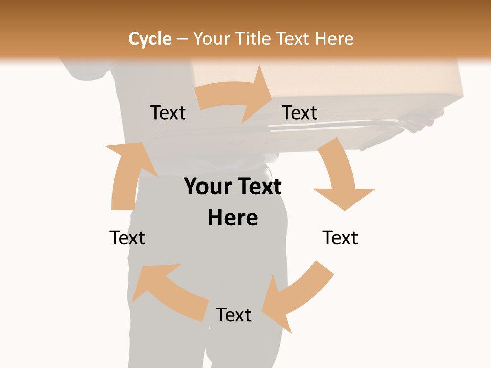 Isolated Fragile Holding PowerPoint Template