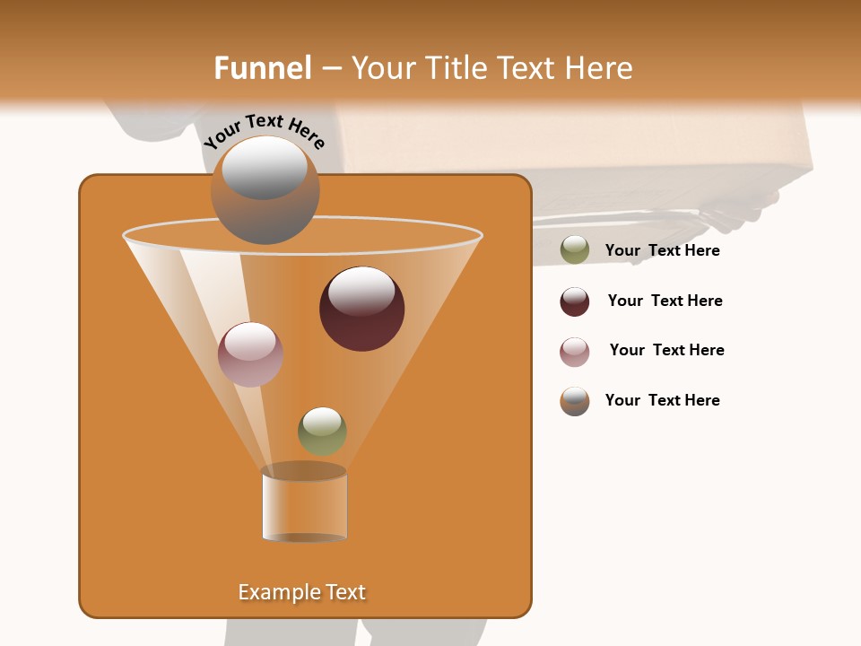 Isolated Fragile Holding PowerPoint Template