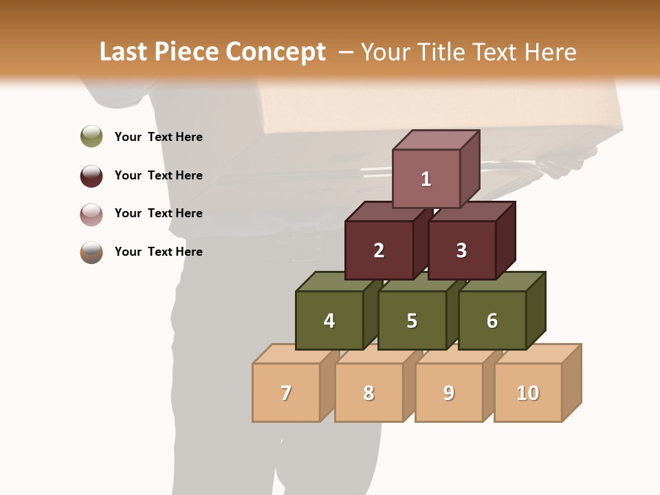 Isolated Fragile Holding PowerPoint Template