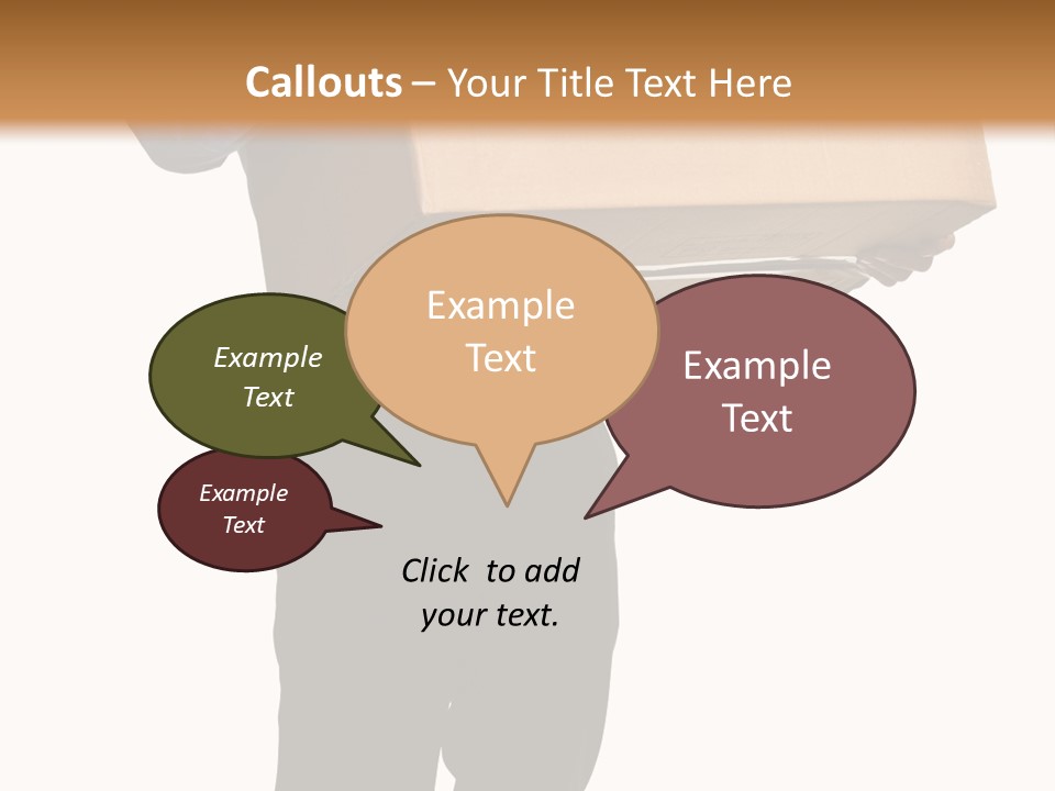 Isolated Fragile Holding PowerPoint Template