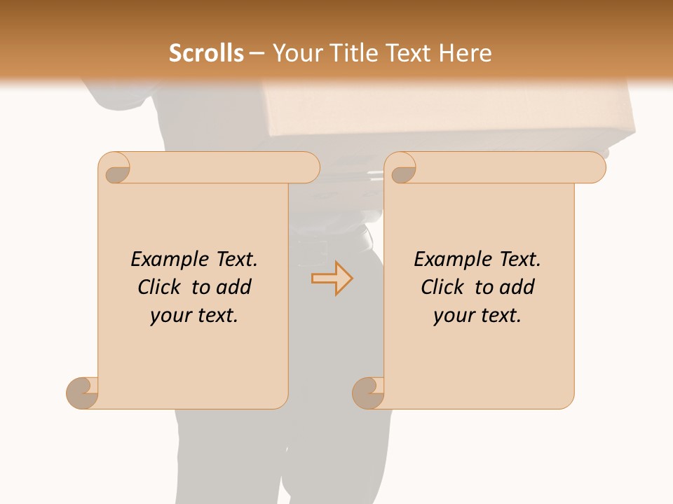 Isolated Fragile Holding PowerPoint Template
