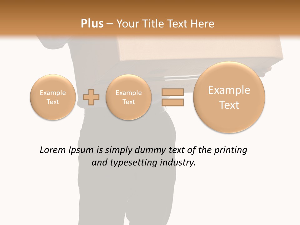 Isolated Fragile Holding PowerPoint Template