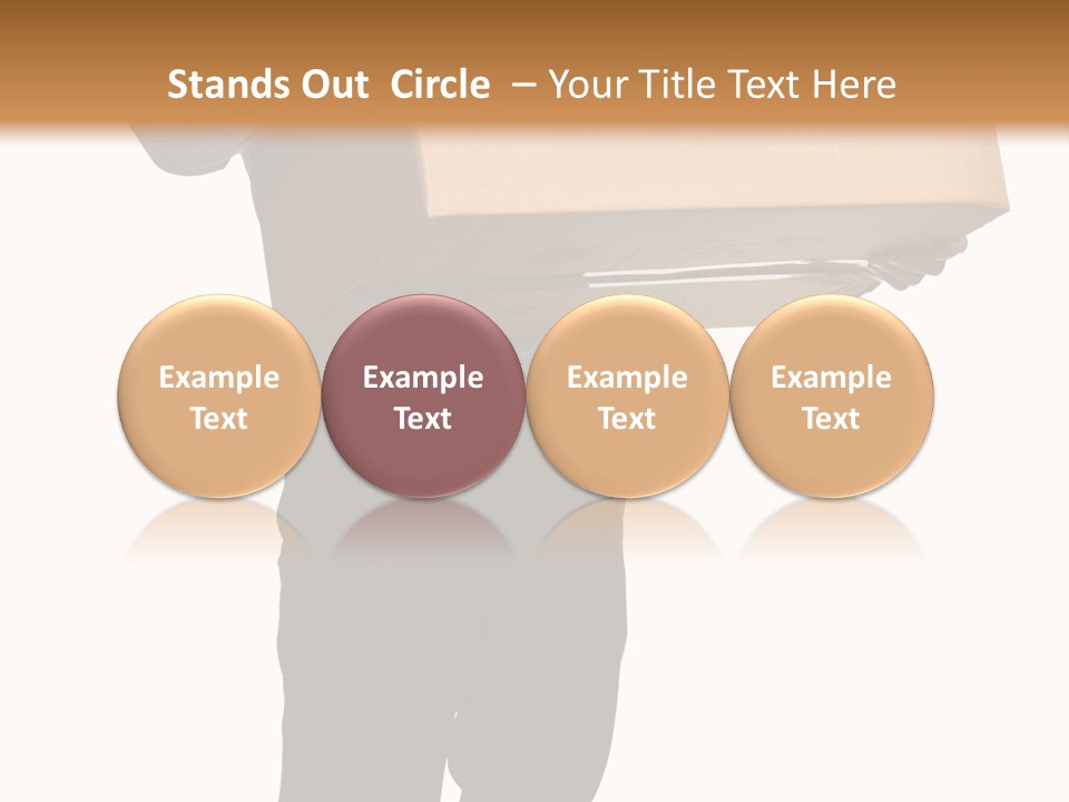 Isolated Fragile Holding PowerPoint Template