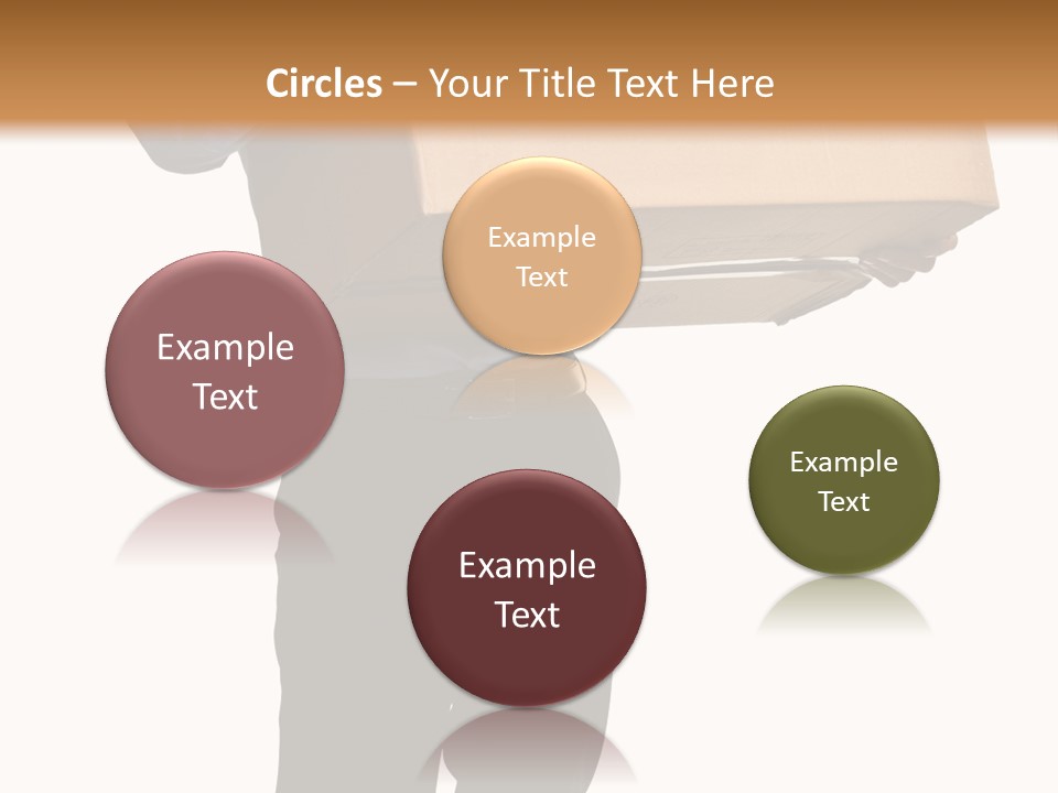 Isolated Fragile Holding PowerPoint Template