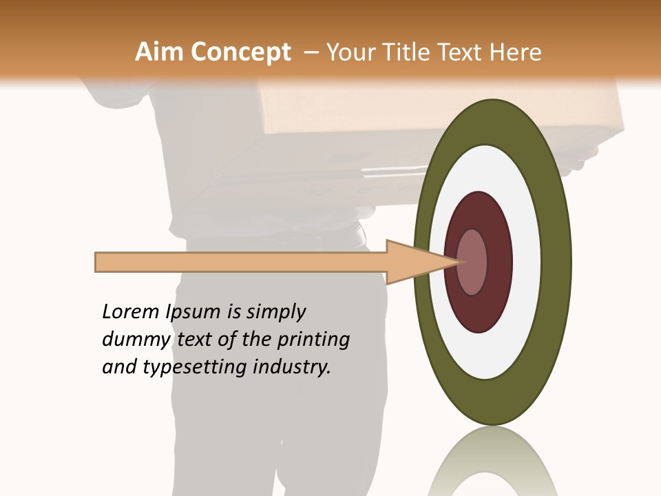 Isolated Fragile Holding PowerPoint Template