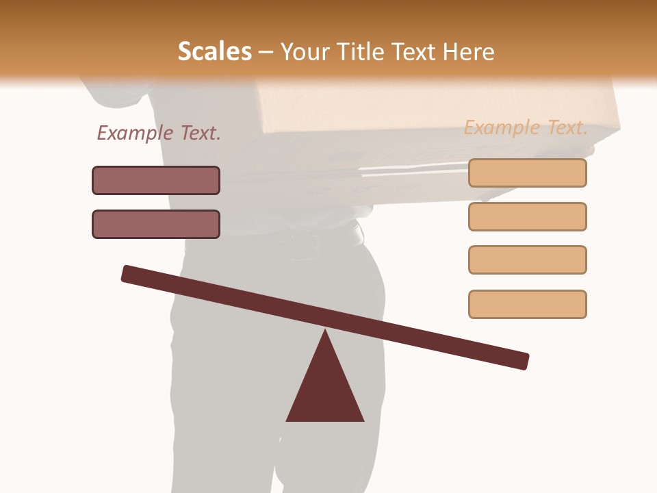 Isolated Fragile Holding PowerPoint Template