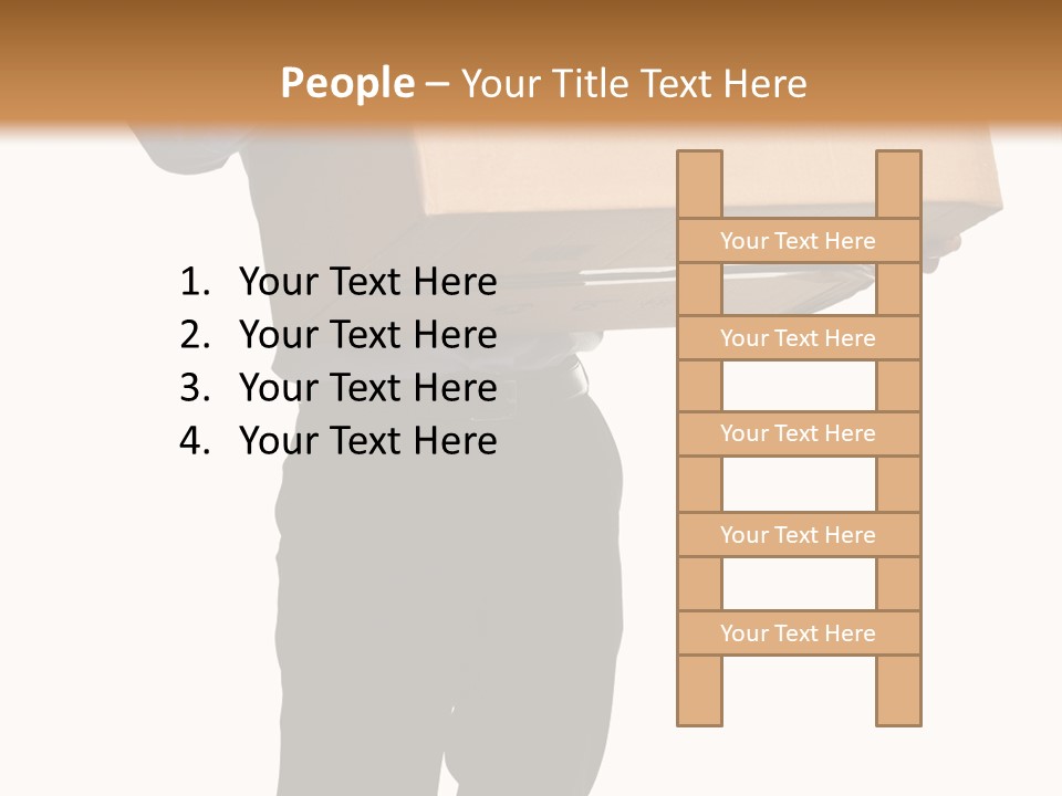 Isolated Fragile Holding PowerPoint Template