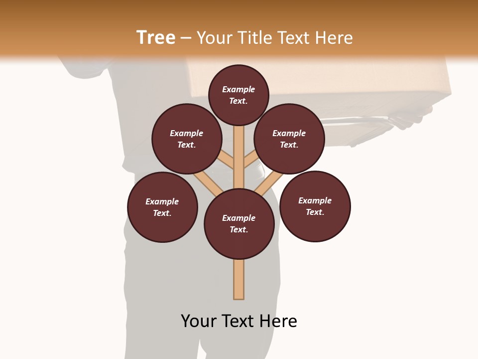 Isolated Fragile Holding PowerPoint Template