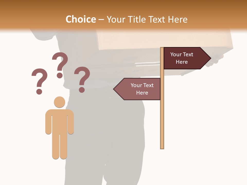 Isolated Fragile Holding PowerPoint Template