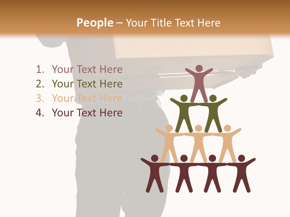 Isolated Fragile Holding PowerPoint Template