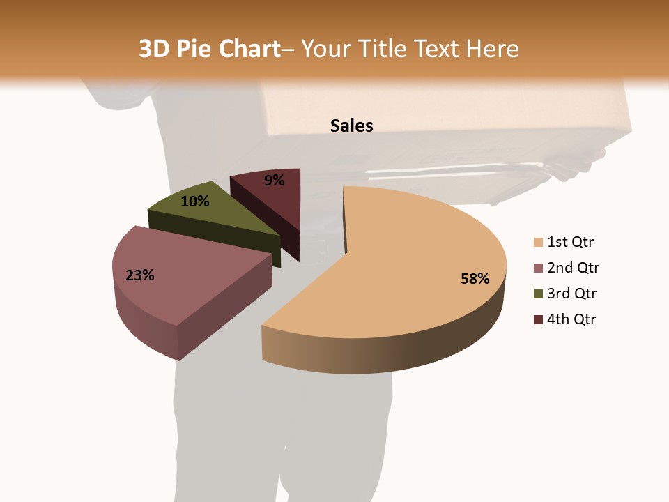 Isolated Fragile Holding PowerPoint Template