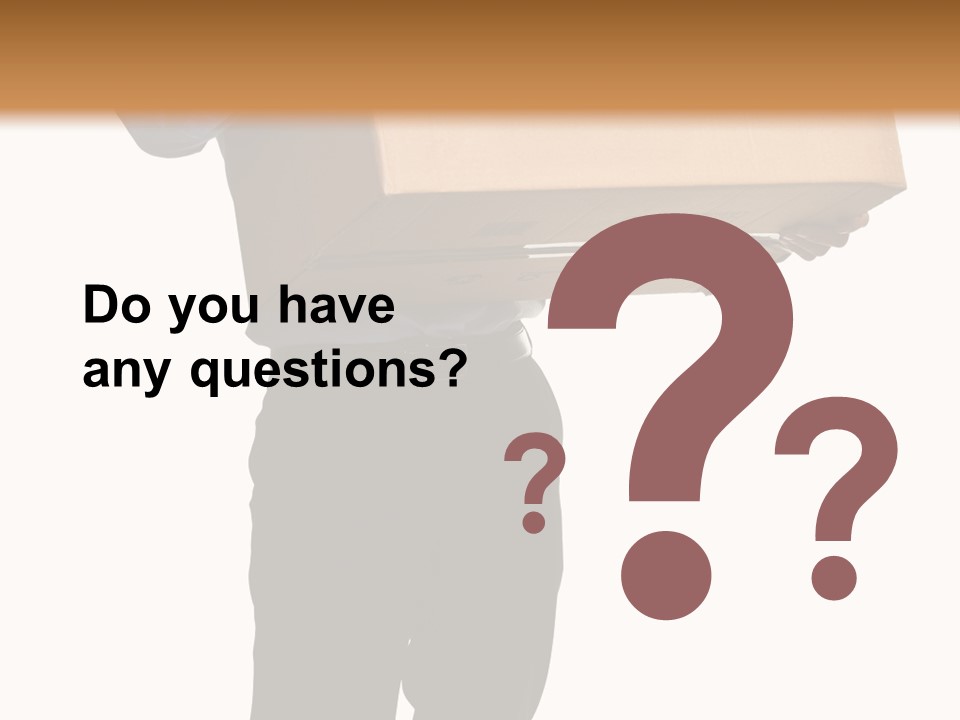 Isolated Fragile Holding PowerPoint Template