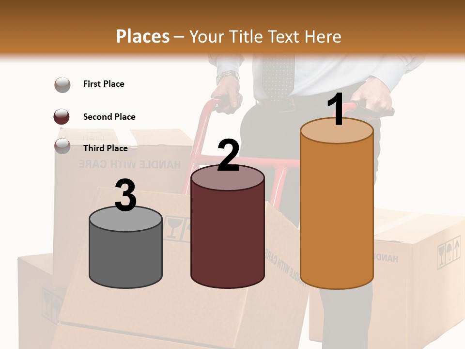 Smiling Carry Vertical PowerPoint Template