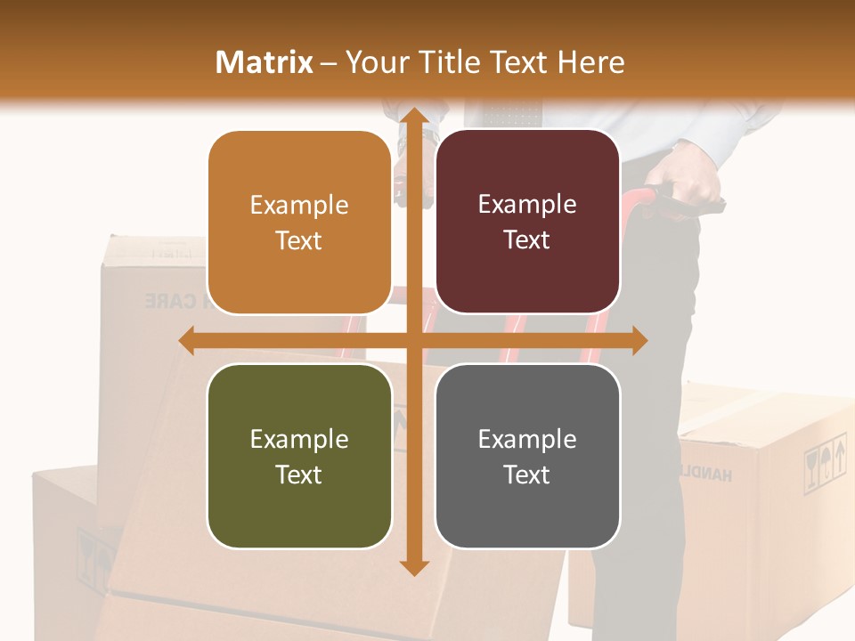 Smiling Carry Vertical PowerPoint Template