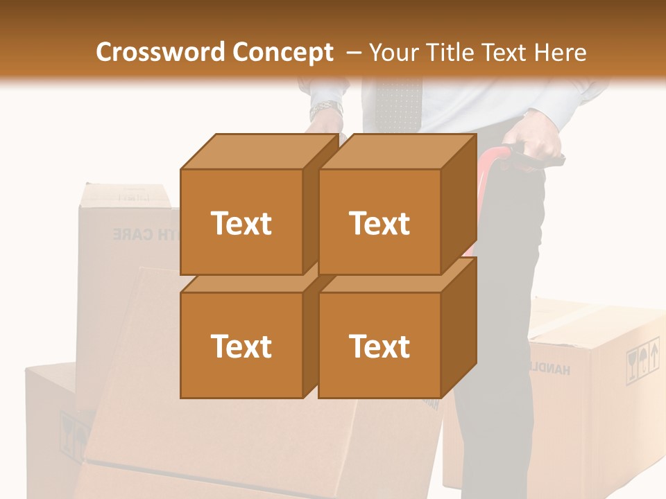 Smiling Carry Vertical PowerPoint Template