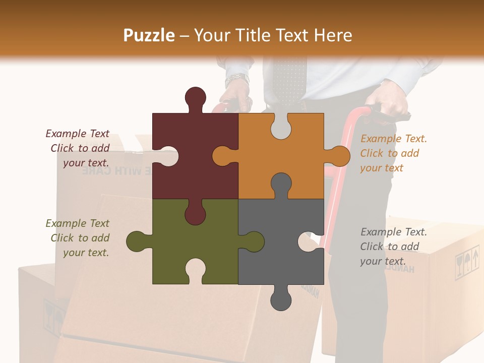 Smiling Carry Vertical PowerPoint Template