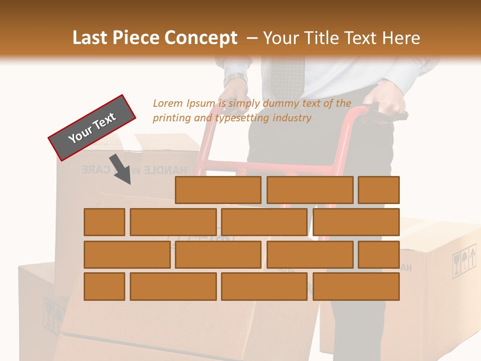 Smiling Carry Vertical PowerPoint Template