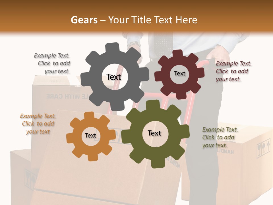 Smiling Carry Vertical PowerPoint Template