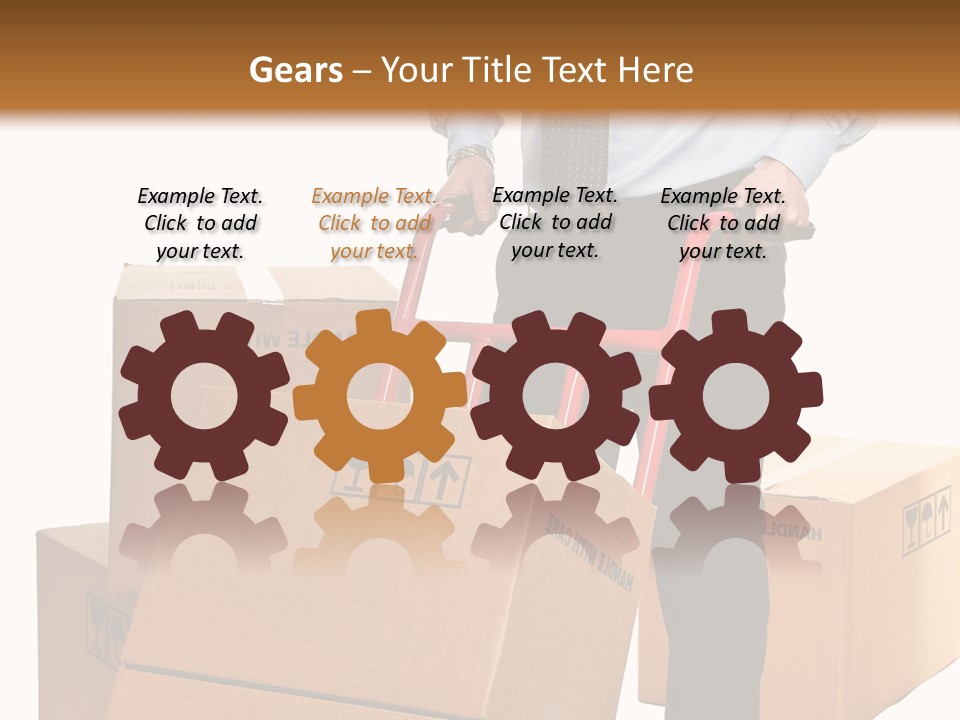 Smiling Carry Vertical PowerPoint Template