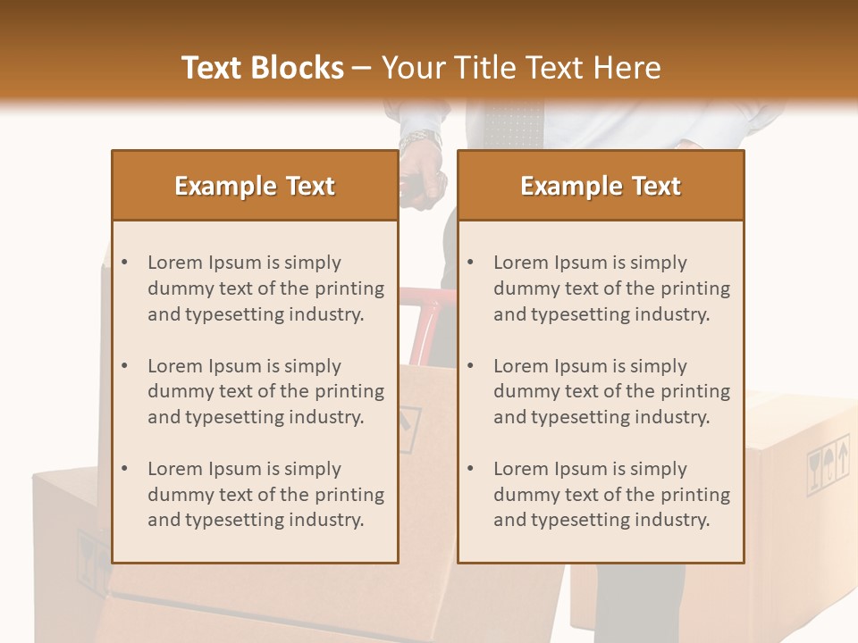 Smiling Carry Vertical PowerPoint Template