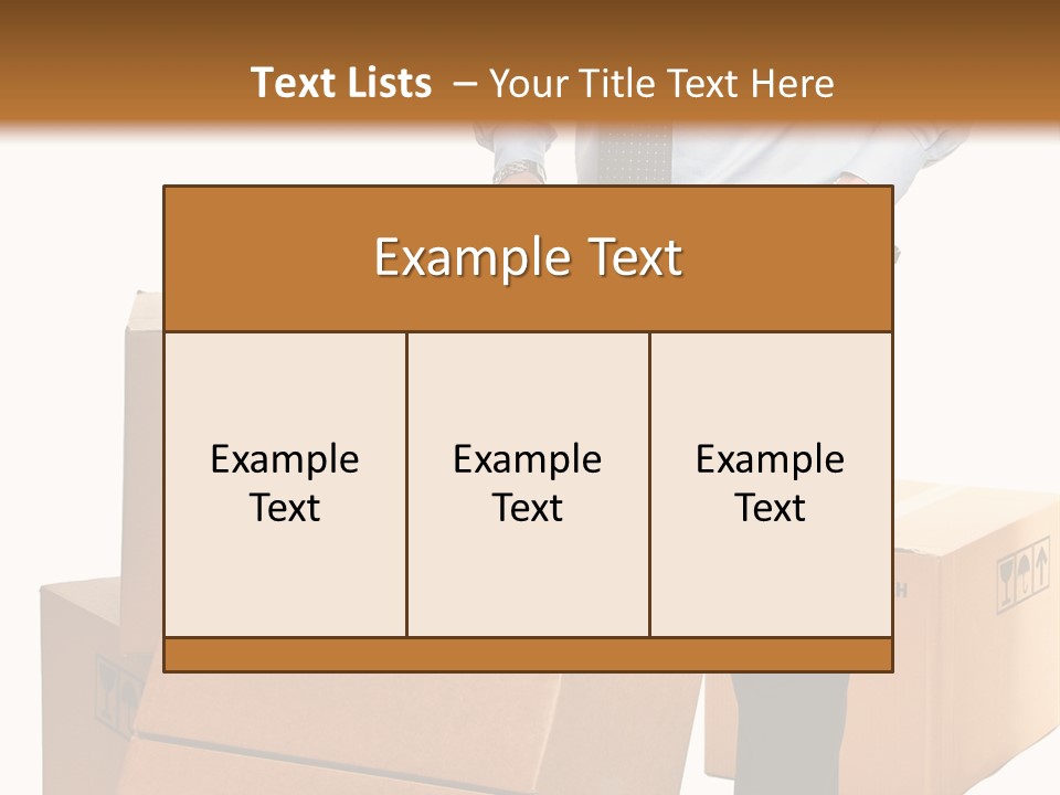 Smiling Carry Vertical PowerPoint Template