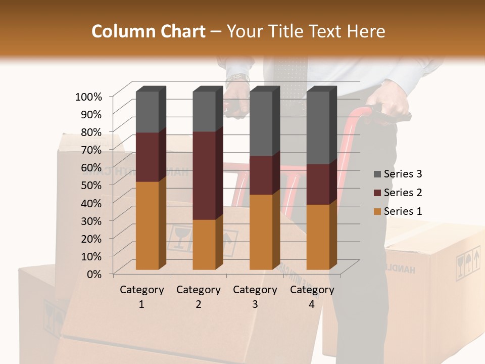 Smiling Carry Vertical PowerPoint Template