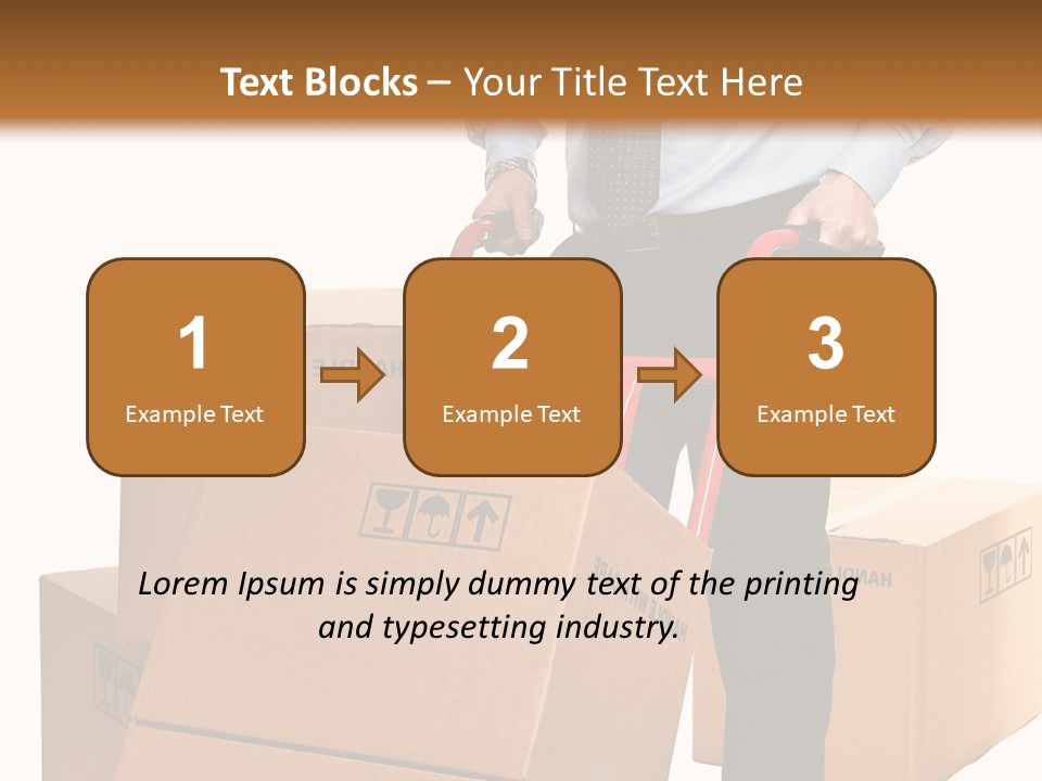Smiling Carry Vertical PowerPoint Template