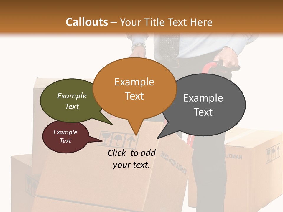 Smiling Carry Vertical PowerPoint Template
