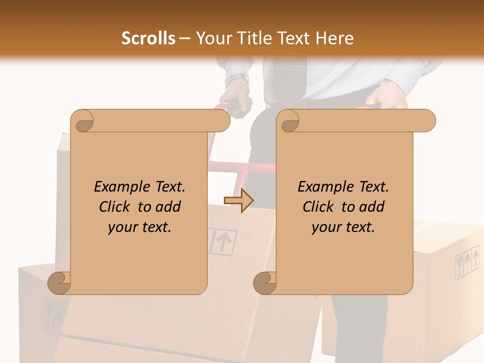 Smiling Carry Vertical PowerPoint Template