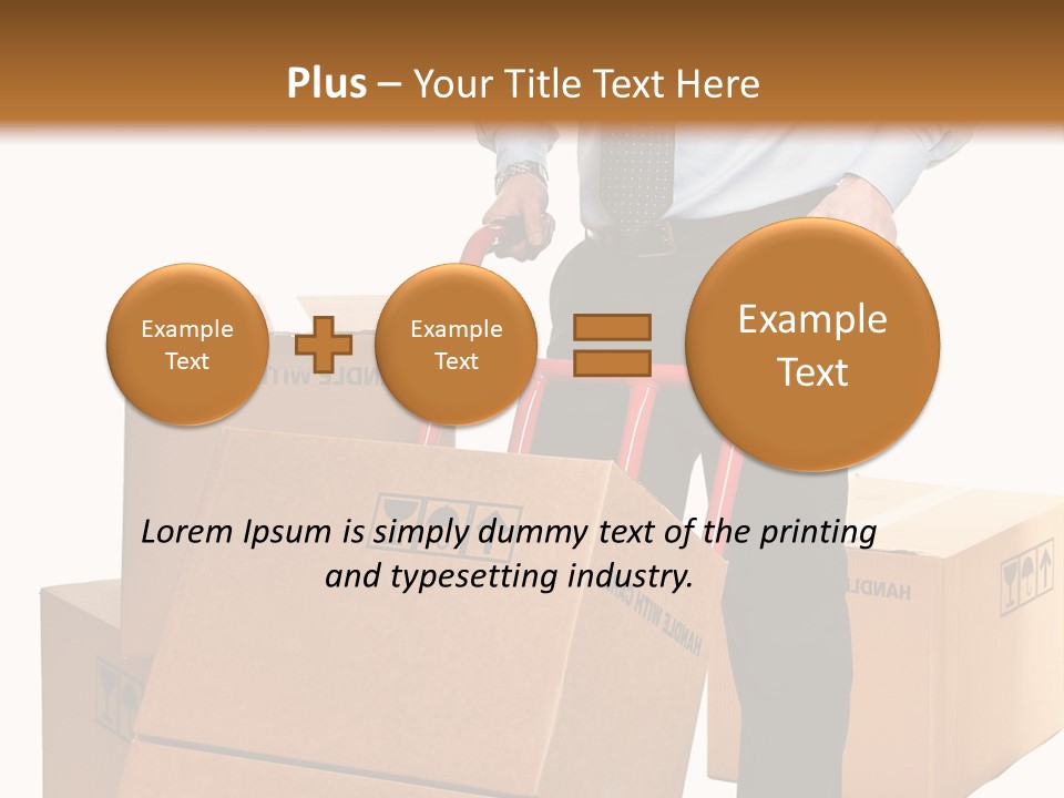 Smiling Carry Vertical PowerPoint Template